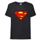 Футболка детская Марвел (Marvel & DC) черная (superman-001-black) 104 см - изображение 1
