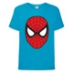 Футболка детская Марвел (Marvel & DC) голубая (spiderman-blue) 164 см - изображение 1