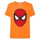 Футболка детская Марвел (Marvel & DC) оранжевая (spiderman-orange) 140 см - изображение 1