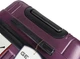 Чемодан на 4-х колесиках G&D Polo Suitcase Model 600 размер M 45 x 30 x 67 см Фиолетовый - изображение 5