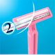 Jednorazowe maszynki do golenia (brzytwy) damskie Gillette Blue 2 5 szt. (3014260289287) - obraz 3