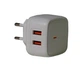Адаптер мережевий Koni Strong Type-C Cable KS74 (T) |2USB, 2.4A| білий - зображення 1