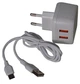 Адаптер мережевий Koni Strong Type-C Cable KS74 (T) |2USB, 2.4A| білий - зображення 2