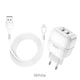 Адаптер сетевой Hoco Lightning cable Highway C77A |2USB, 2.4A| белый - изображение 2