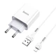 Адаптер мережевий Hoco Lightning cable Asombroso C81A |1USB, 2.1A| Білий - зображення 1