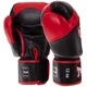 Перчатки боксерские кожаные TWINS VELCRO BGVL13 (размер 14oz, Черный-красный) - изображение 2