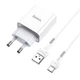 Зарядное устройство Hoco C81A Type-C 2.1A White - изображение 1