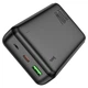 Повербанк Hoco J87A (20000 mAh / Out: USB 18W QC3.0, Type-C 20W PD / In: Type-C 18W, micro 18W) с LED индикатором, черный - изображение 1