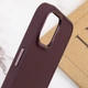 TPU чехол Bonbon Metal Style для Apple iPhone 12 Pro / 12 (6.1") Бордовый / Plum - 00000055081_6 - изображение 5