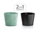 Горщик для квітів Prosperplast Sandy Round ажурний зелений DSR220-623U - изображение 3