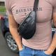 Мужская сумка на пояс на грудь с натуральной кожи универсальная бананка Turtle - изображение 3