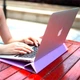 Сумка чехол для MacBook PU Sleeve Case MacBook или ноутбука с диагональю до 13 ' розовый Без Бренда (756215) - изображение 4