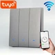 Вимикач Zigbee Tuya сірий (3 клавіші, без нуля) - зображення 3