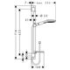 Гарнітур душовий HANSGROHE RAINDANCE SELECT 26620400, хром - зображення 2