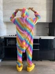 Пижама кигуруми Единорог Yellow strip Kigurumi car0122 S (149-159 см) - изображение 2