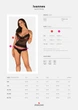 Напівпрозорий набір з прикрасами Obsessive Ivannes top & thong L/XL - зображення 7