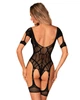 Нейлоновий бодістокінг з імітацією гартер Obsessive Bodystocking G334 S/M/L - зображення 2