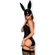 Эротический костюм кролика Obsessive Bunny costume черный L/XL - изображение 2