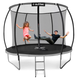 Батут Outtec Premium 12ft (374см) черно-серый с внутренней сеткой - изображение 6