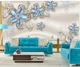 3D Фото Обои PHOTODECOR "Цветы с листочками и стразами" - изображение 4