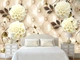 3D Фото Обои PHOTODECOR "3D Цветы с листочками" 1 кв.м. - изображение 1