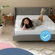 Наматрасник NORDIC СOMFORT LUXE 120х200х35 см пл 250 ТМ IDEIA натяжной с бортом по периметру (8-35199) - изображение 10