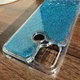Чехол Glitter для Xiaomi Redmi 9C бампер силиконовый аквариум Синий - изображение 2