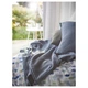 Плед IKEA HUMLEMOTT 130х170 см синьо-сірий (805.495.47) - изображение 5