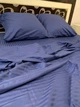 Комплект постельного белья Satin Stripe Pale Blue 100% хлопок 220х180 см 70х50 см - изображение 3
