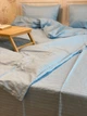 Комплект постільної білизни Satin Stripe Light blue блакитний 100% бавовна 220х180 см - зображення 2