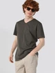 Футболка хлопковая длинная мужская Colin's CL1058584-DKH S Dark Khaki (8683197636256) - изображение 3