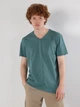 Футболка хлопковая длинная мужская Colin's CL1058584-DMT M Dark Mint (8683197636294) - изображение 1