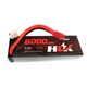 Аккумулятор HLK 7.4v 5000 mAh Li-Po 2s 50C Hard Case коннектор T plug - изображение 2