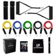 Набор трубчастых эспандеров U-Powex Home Gym 5 штук, фитнес резинки нагрузка 68 кг + книжечка с упражнениями (арт. 8417) - изображение 1