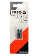 Набор бит YATO HEX H5x25мм HEX 1/4" AISI S2 2шт (YT-77922) - изображение 2