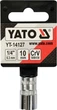 Головка торцева YATO 6-гранна 1/4" M10 (YT-14127) - зображення 2