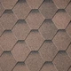 Битумная черепица IKO Superglass Hex Dual Brown - изображение 1