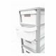 Комод пластиковий Curver 231559 Infinity 30Х36Х69см на колесах 4 полиці 11 л - зображення 6