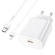 Адаптер сетевой Hoco Type-C для Lightning Cable Jetta Charger Set N22 |Type-C, 25W/3A, PD| - изображение 1