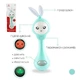 Інтерактивне музичне брязкальце Baby Molar Rattle sobebear YL 5505 прорізувач для зубів Зайчик бірюзовий - изображение 1