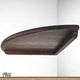 Полиця радіусна конусна Wood Wedge 25х25х2,5 см Коричневий - изображение 2