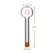Трубка вапорайзер для концентратов Oil Pipe Colored Orange - изображение 3