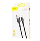 Кабель для быстрой зарядки Baseus Cafule Cable USB for Micro USB 2.4A 1м (CAMKLF-BG1) Black/Grey - изображение 11