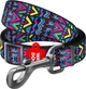 Повідець для собак нейлоновий Collar WAUDOG Nylon, малюнок "Інді", регульований, L, Ш 25 мм, Дов 152-183 см (5284) - зображення 1