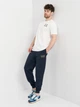 Футболка хлопковая длинная мужская Armani Exchange 11165.2 L Белая - изображение 3
