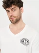 Футболка хлопковая длинная мужская Armani Exchange 11006.3 S Белая - изображение 4
