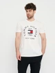 Футболка хлопковая длинная мужская Tommy Hilfiger 11032.3 S Белая - изображение 1