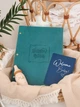 Детский фотоальбом для фотографий "Baby book", первый альбом малыша на украинском, цвет изумрудный - изображение 1