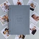 Детский фотоальбом с индивидуальными надписями "Baby book", первый альбом малыша на украинском, цвет серый - изображение 4