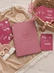 Первый альбом малыша "Baby book", детский фотоальбом на украинском, цвет пудра - изображение 2